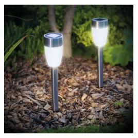 Lampa solara LED - metal - 370 mm
