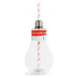 Pahare pentru petrecere cu LED in forma de becuri - 400 ml