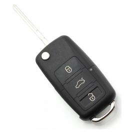 Carcasa cheie tip briceag cu 3 butoane - Volkswagen - CARGUARD