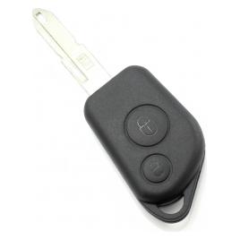 Citroen / Peugeot - Carcasa cheie cu 2 butoane si suport de baterie