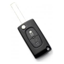 Citroen / Peugeot 307 - Carcasa tip cheie briceag cu 2 butoane lama VA2-SH2 fara suport baterie