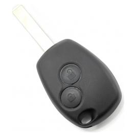 Dacia / Renault - Carcasa cheie cu 2 butoane si suport baterie din inox
