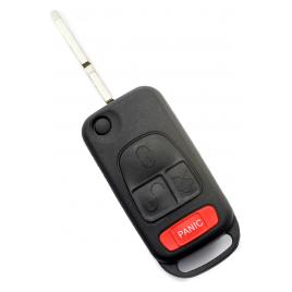 Mercedes Benz - Carcasa tip cheie briceag cu 3 butoane buton panica lama 4 piste