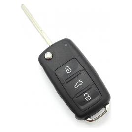 Volkswagen - Carcasa cheie tip briceag cu 3 butoane 2010 + MK6 - CARGUARD