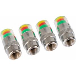 Capacele valve cu indicator presiune color 2.4 Bar 4buc 4Cars