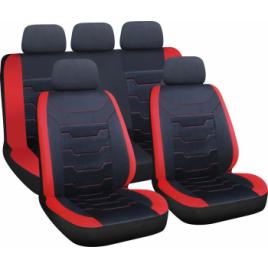 Huse scaun high-quality Drift 9buc - Negru/Rosu