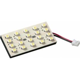Panou cu 20 Hyper-Led SMD 35x50mm - 24V - Albastru