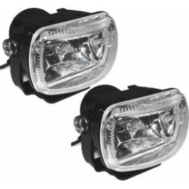 Proiectoare auto rectangulare albe Carpoint 12V 2buc