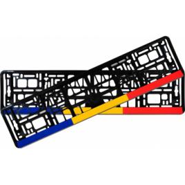 Suporti numar inmatriculare set 2buc - Romania