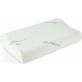 Bewello - Perna cu memorie poliester-bambus - 50 x 30 x 10 cm