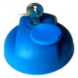 Buson rezervor camion din plastic albastru cu cheie AdBlue Kamar - and Oslash 60mm