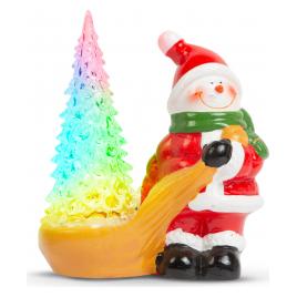 Decor de Craciun LED RGB - om de zapada - 13 x 7 x 15 cm