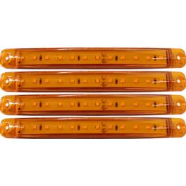 Lampa gabarit cu 12 LED-uri 12/24V set 4buc Cridem - Galben