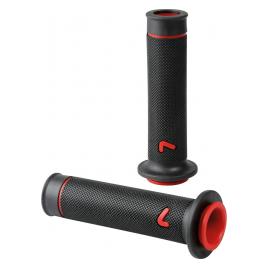 Manere ghidon motocicleta universale Sport-Grip - Negru/Rosu