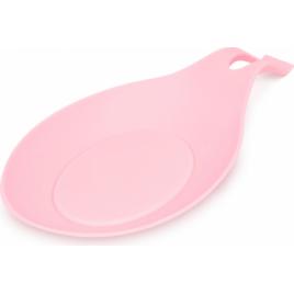 Suport roz siliconic anti-picurare pentru lingura de gatit - 20 x 10 x 2 cm