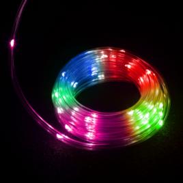 Cablu de lumina LED - 50 LED-uri - 5 metri - culoare - 3 x AA - IP44