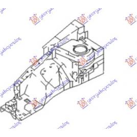 Contra Aripa Metalica Interior Stanga Fata Hyundai Accent H/B 2003-2004-2005
