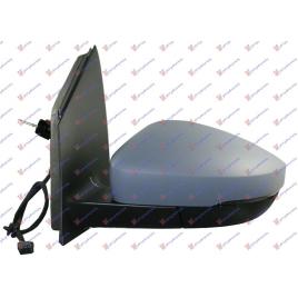 Oglinda Completa Cu Cablu Grunduita Stanga VW Cross Polo 2009 2010 2011 2012 2013 2014 2015 2016 2017