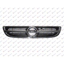 Grila Radiator Cromata/Neagra Fata Opel Zafira 1999 2000 2001 2002 2003 2004 2005