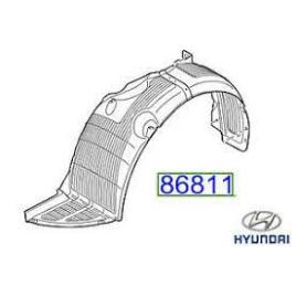 Aparatoare Noroi/Carenaj Interior Aripa Dreapta Fata Hyundai I10 2016-2017-2018-2019