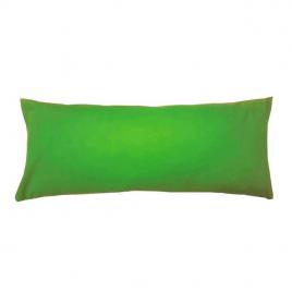 Perna cervicala dreptunghiulara, 50 x 20cm,  plina cu puf mania relax, culoare verde