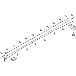 Prag Usa Dreapta De Plastic Cu Bandou Cromat Hyundai Kona 2017-2018-2019-2020