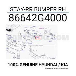 Suport Dreapta Ranforsare Bara Spate Hyundai I30 Hatchback/Tourer 2017-2018-2019-2020