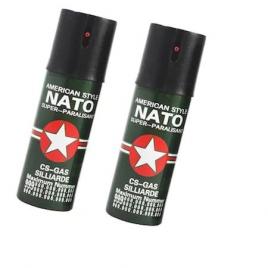 SET 2 Spray-uri paralizante cu piper pentru autoaparare NATO 110 ml