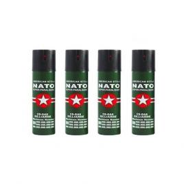 SET 4 x Spray lacrimogen paralizant iritant 110 ml cu piper pentru autoaparare