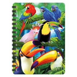 Carnetel zoo cu spirala 3D LiveLife - Toucan paradise