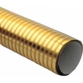 Hartie pentru ambalat cadouri Metalizata 150x70 cm Golden Stripes