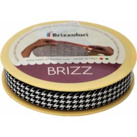 Banda Adeziva Decorativa Brizz Zig Zag Alb-Negru 25 m