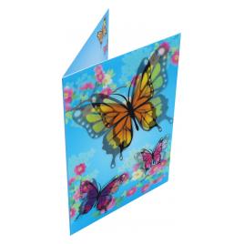 Felicitare 3D Premium Bright Butterflies