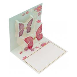 Felicitare 3D Premium Pop-up Butterflies