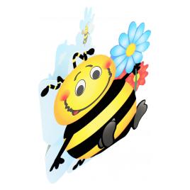 Felicitare Gold Flower Bee