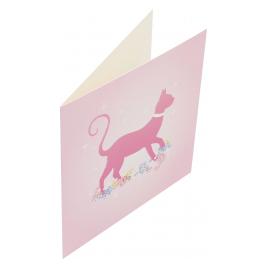 Felicitare Premium Shimmering Cat