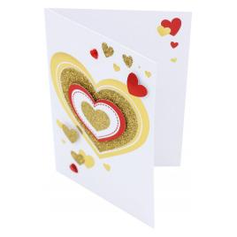 Felicitare Premium handmade Golden Glitter