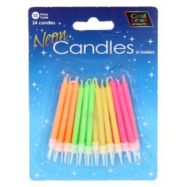 Set lumanari aniversare Neon candles