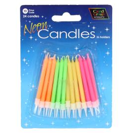 Set lumanari aniversare Neon candles