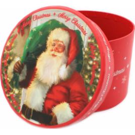 Cutie pentru cadouri rotunda Merry Christmas - 16x11.5 cm
