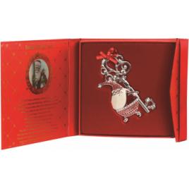 Decoratiune Craciun metalica in cutie eleganta - Cheia magica