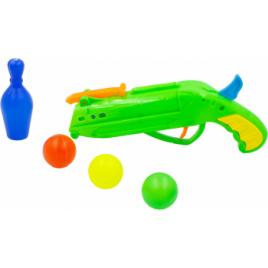 Pistol cu bile jucarie Ping-Pong verde