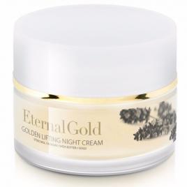 Crema de noapte pentru fata, Organique, gama de lux cu efect lifting, cu aur coloidal, 50 ml