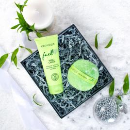 Set cadou Perfect Match, 2 produse, crema de maini si bila de baie, Organique