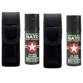 SET 2 x Spray Paralizant Lacrimogen Iritant 110 ml NATO