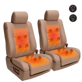 Kit incalzire scaun auto carbon cu 3 trepte pentru 2 scaune (sezut + spatar), buton push slim