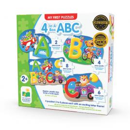 Set primele mele 4 puzzle-uri abc in limba engleza