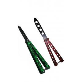 SET 2 x Cutit Butterfly de antrenament - Balisong - Briceag Fluture CS:Go Collection