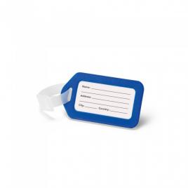 Eticheta identificare bagaje, antifurt, 87 x 50 x 4 mm , albastru