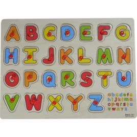 Puzzle din lemn cu alfabet